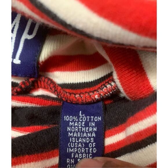 Vintage GAP Turtleneck Striped Sweater - Picture 6 of 8